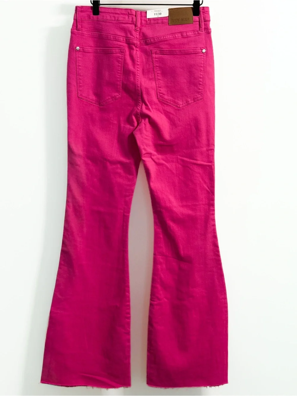 Judy Blue Pink Garment Dyed High Waist Flare Jeans 11/30 NWT - Picture 9 of 17